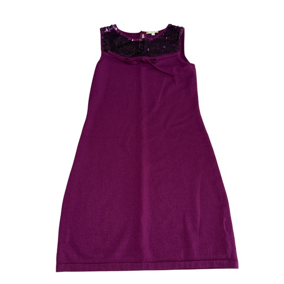 Gianni Bini Dresses & Skirts - EUC Gianni Bini Women's Purple Sequin Neckline Sleeveless Knit Dress Size S